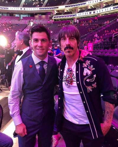 Dominick Cruz IG Post - ? Dream of Californication #AnthonyKiedis