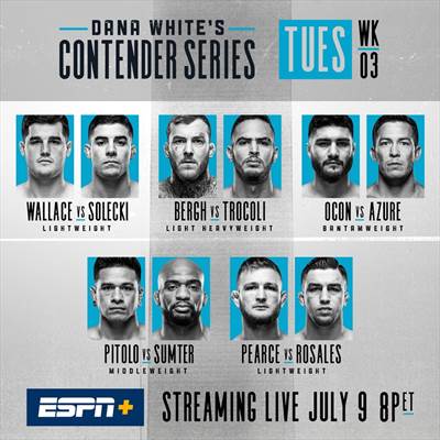 Dana White's Contender Series 2019 - Week 3