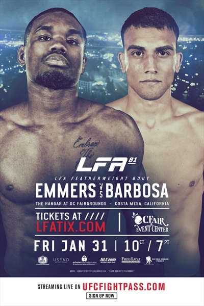 LFA 81 - Emmers vs. Barbosa