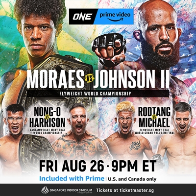 One Championship - One on Prime Video 1 - Moraes vs. Johnson 2