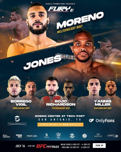 Fury FC 81 - Fury Fighting Championship 81: Moreno vs. Jones