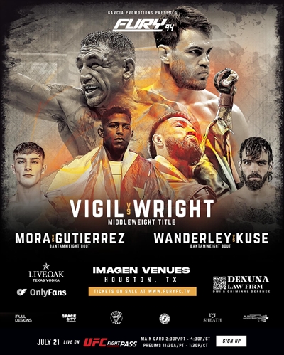 Fury Fighting Championship - Fury FC 94: Vigil vs. Wright