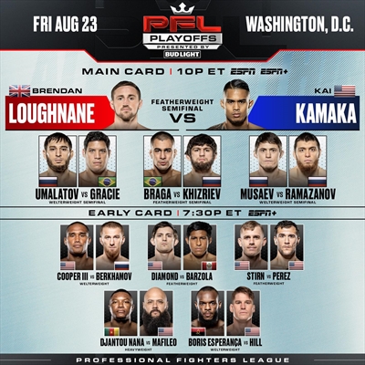 PFL 9: 2024 Playoffs - Loughnane vs. Kamaka