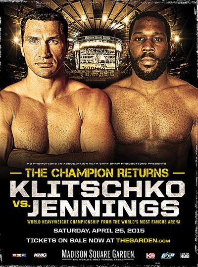 HBO Boxing - Klitschko vs. Jennings Fight Card Results