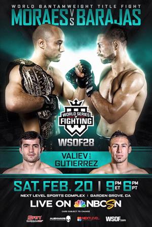 WSOF 28 - Moraes vs. Barajas