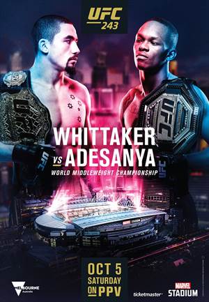 UFC 243 - Whittaker vs. Adesanya
