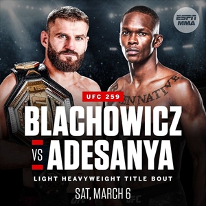 Jan Blachowicz vs Israel Adesanya Upcoming Fight UFC 259
