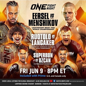 One Championship - One on Prime Video 11: Eersel vs. Menshikov