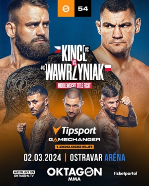 Oktagon MMA - Oktagon 54: Kincl vs. Wawrzyniak