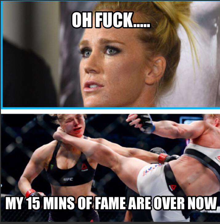Holly Holm - 15 Minutes of Fame is Over