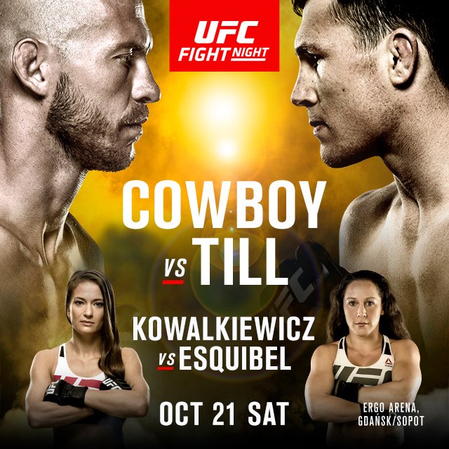 UFC Fight Night 118 - Cerrone vs. Till Poster October 03, 2017