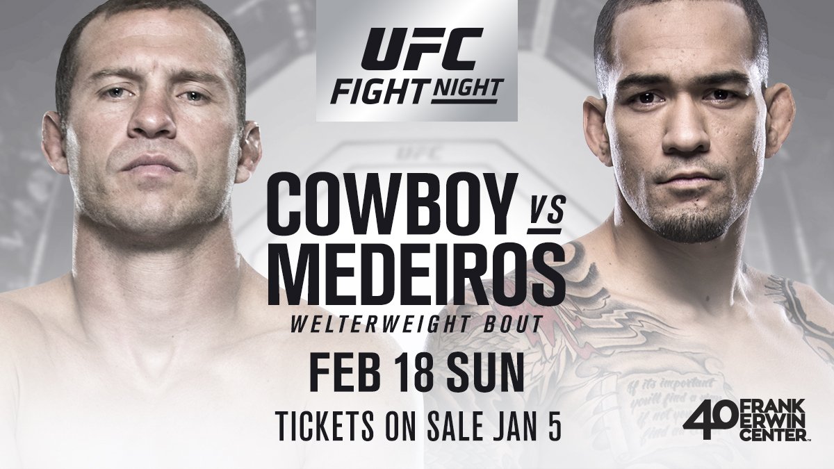 UFC Fight Night 126 - Cerrone vs. Medeiros Poster December 28, 2017