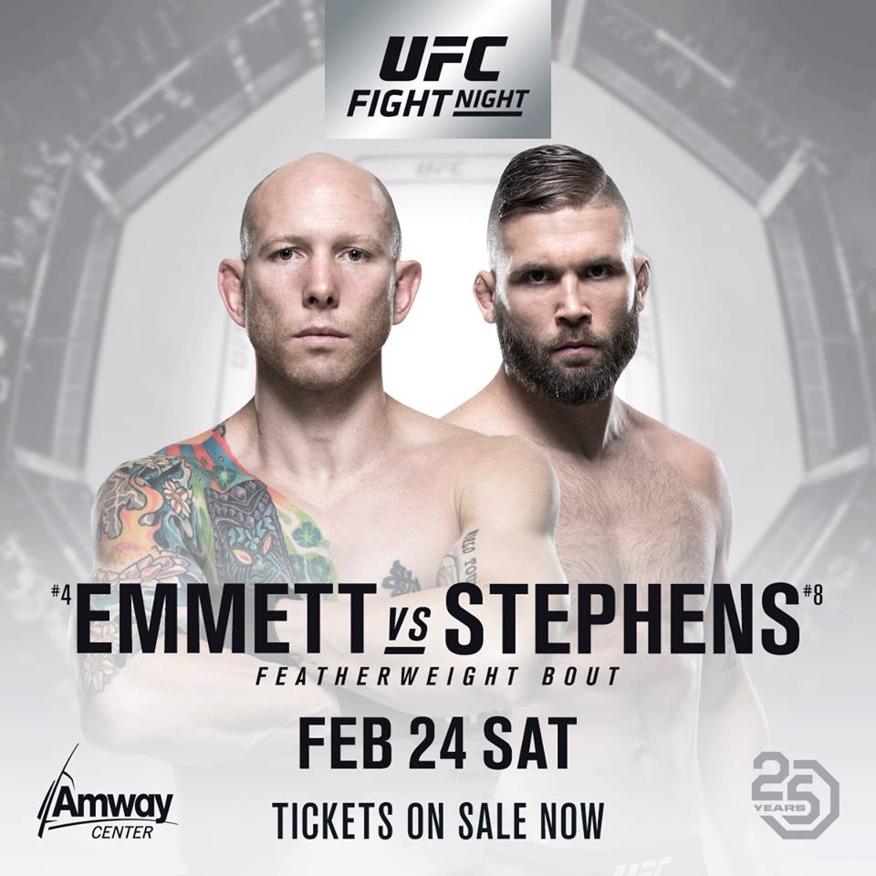 UFC on Fox 28 - Stephens vs. Emmett Poster January 23, 2018