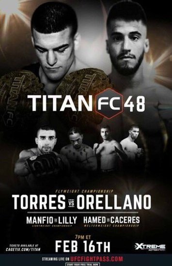 Titan FC 48 - Torres vs. Orellano Poster February 12, 2018