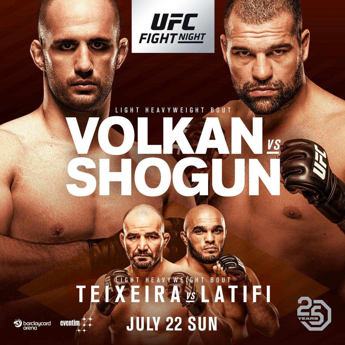 UFC Fight Night 134 - Shogun vs. Oezdemir Poster May 17, 2018