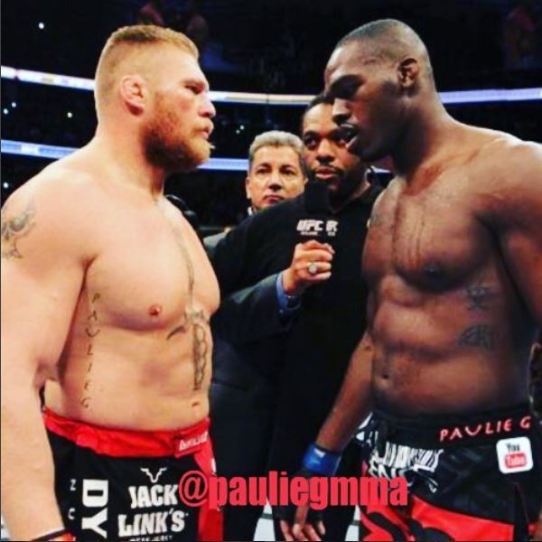 Jon Jones Vs Brock Lesnar Pauliegmma Instagram Mma Photo