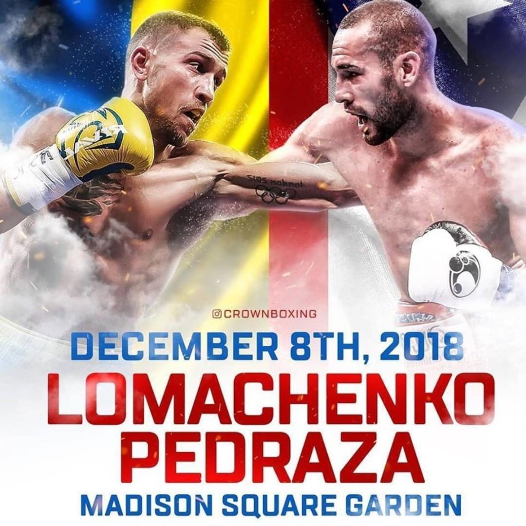 Espn Boxing Lomachenko Vs Pedraza Poster November 08 2018 Mma P