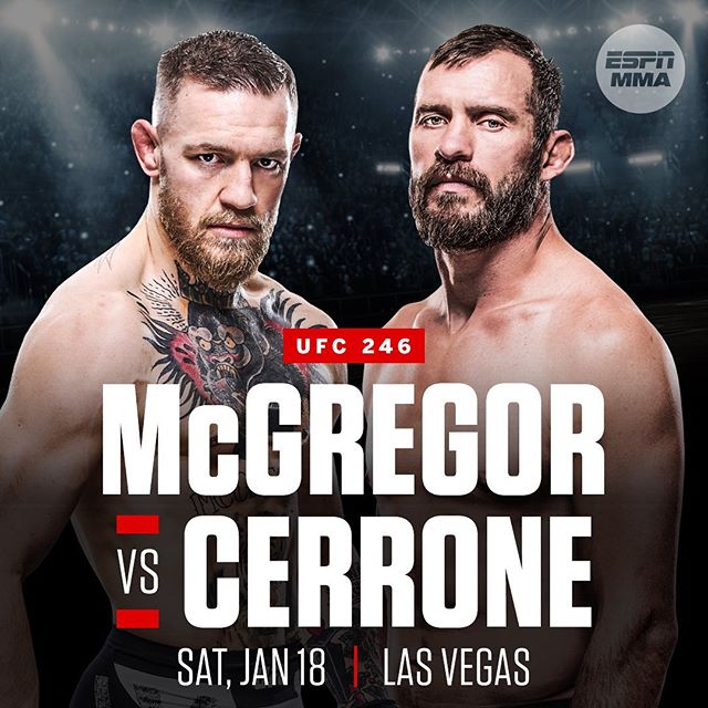 UFC 246 Poster December 05, 2019 MMA Photo