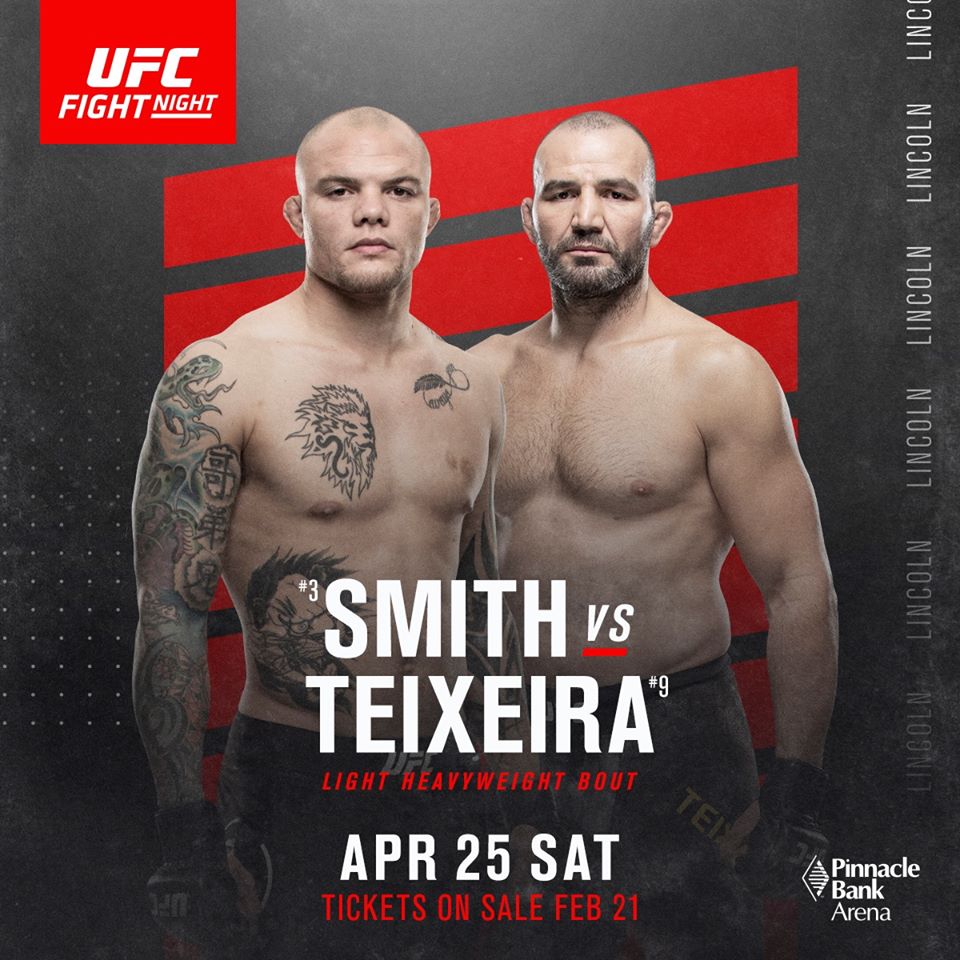 UFC Fight Night 173 Poster February 25, 2020