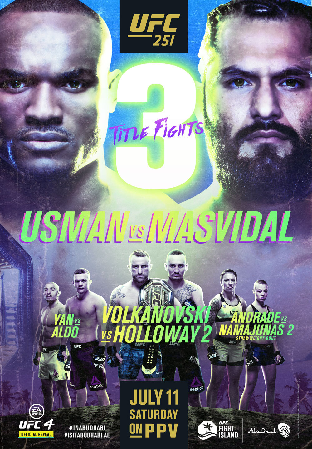 UFC 251 Poster July 08, 2020
