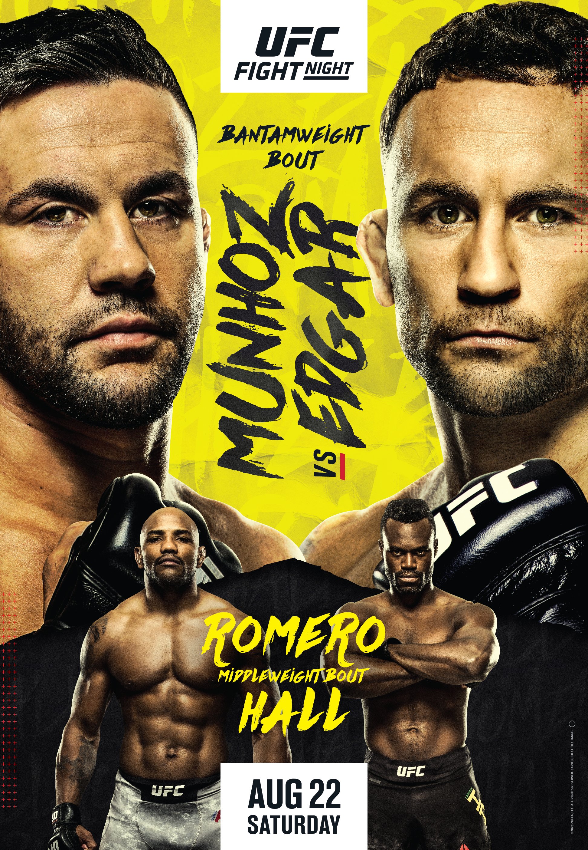 UFC on ESPN 15 Poster August 14, 2020 MMA Photo