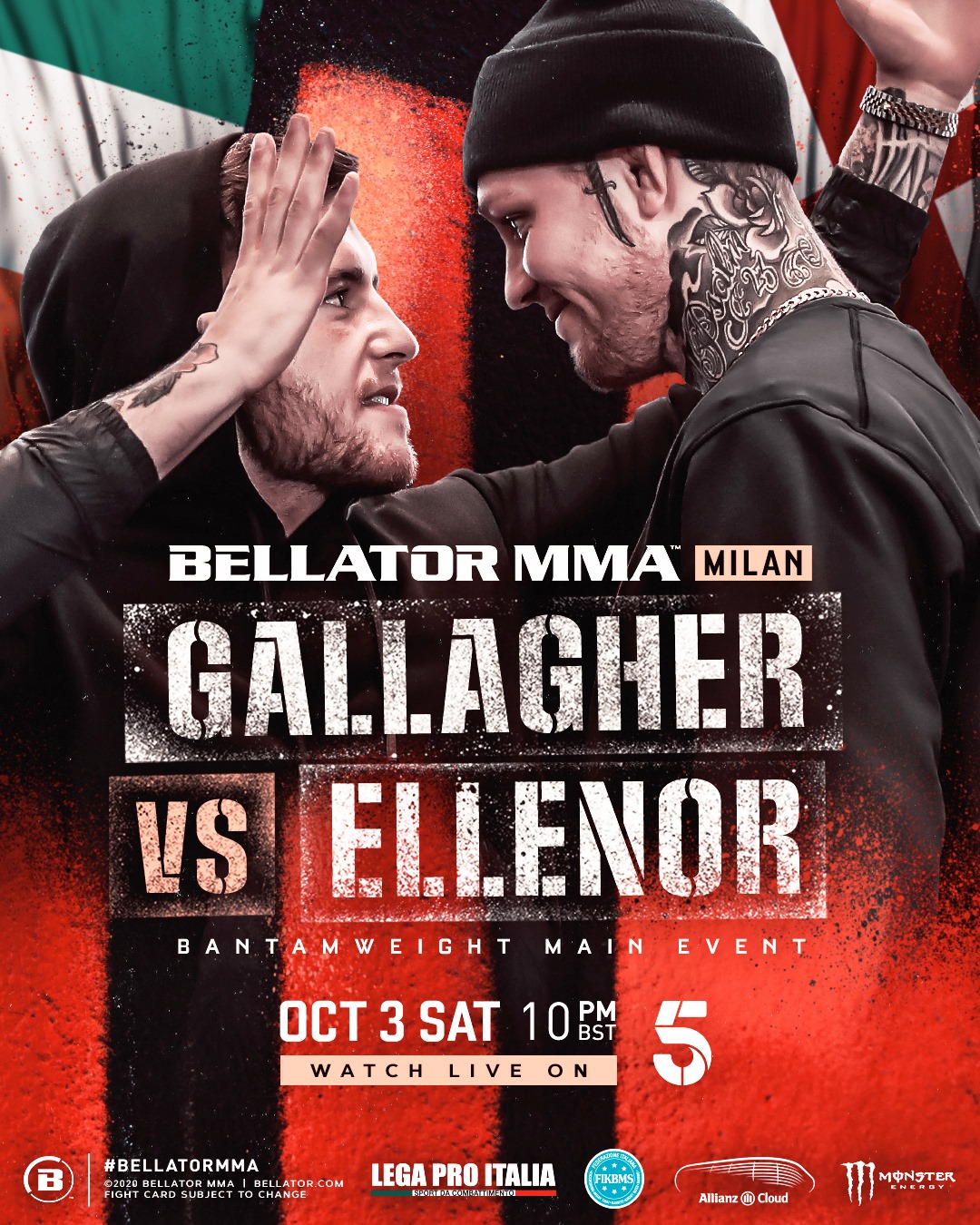 Bellator Milan - Gallagher vs. Ellenor Poster September 21, 2020
