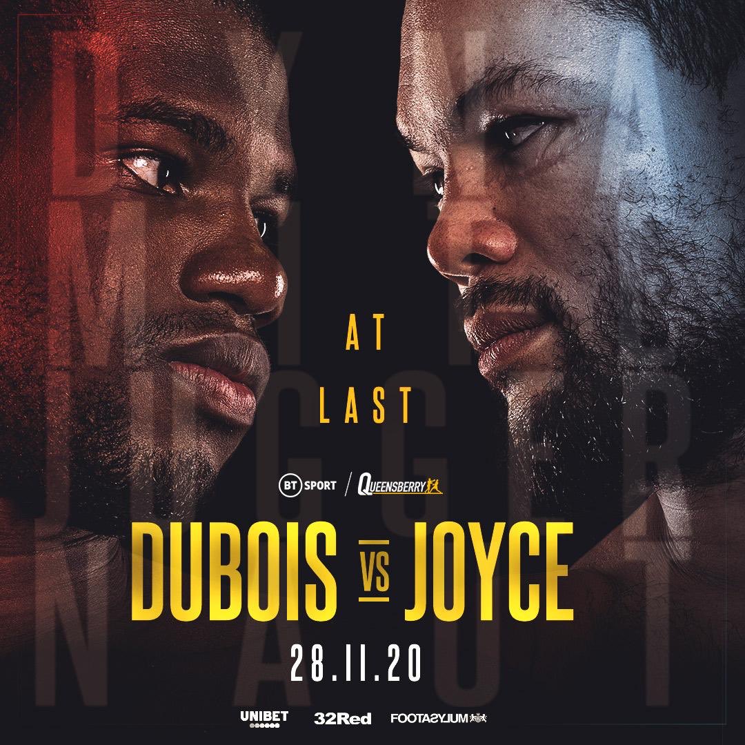 Dubois vs. Joyce Poster October 18, 2020
