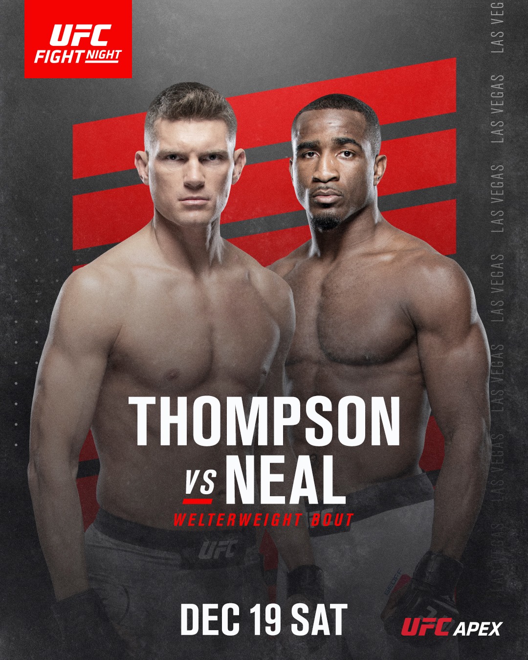 UFC Fight Night 183 Poster December 03, 2020