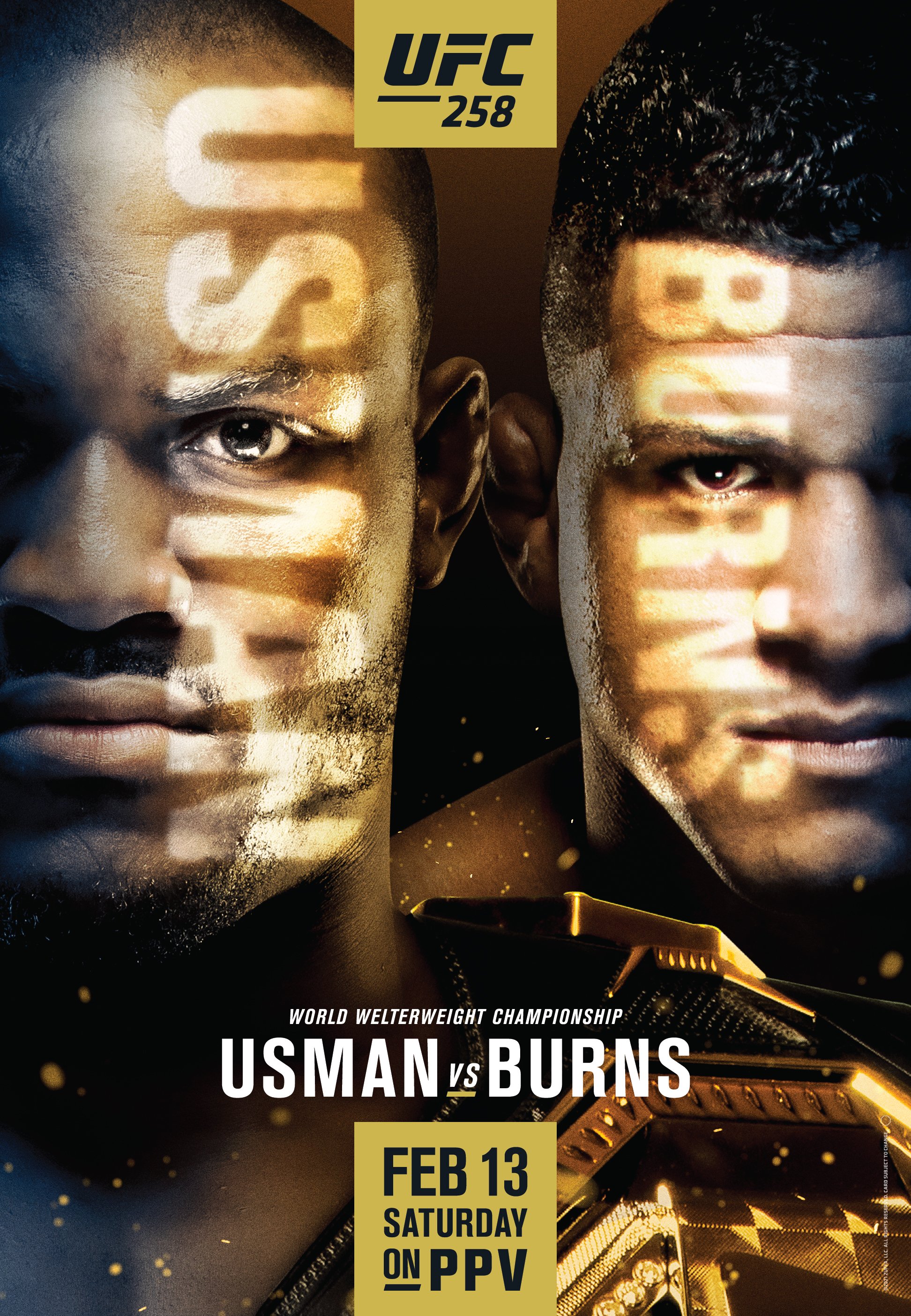 UFC 258 Poster February 02, 2021
