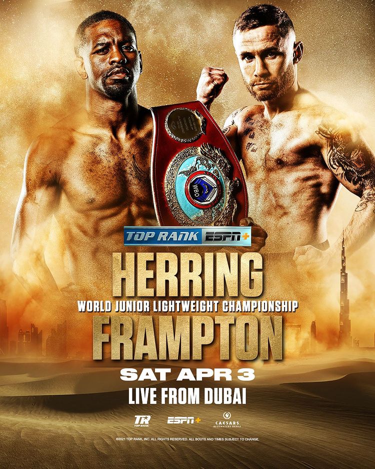 Herring Vs. Frampton Poster March 15, 2021