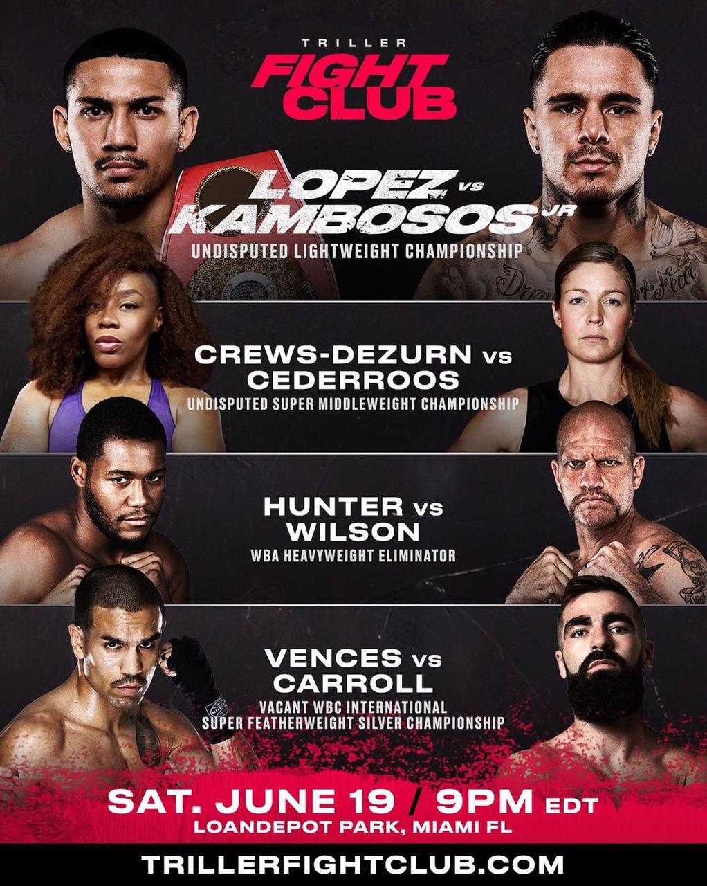Lopez vs. Kambosos Jr. Poster May 31, 2021