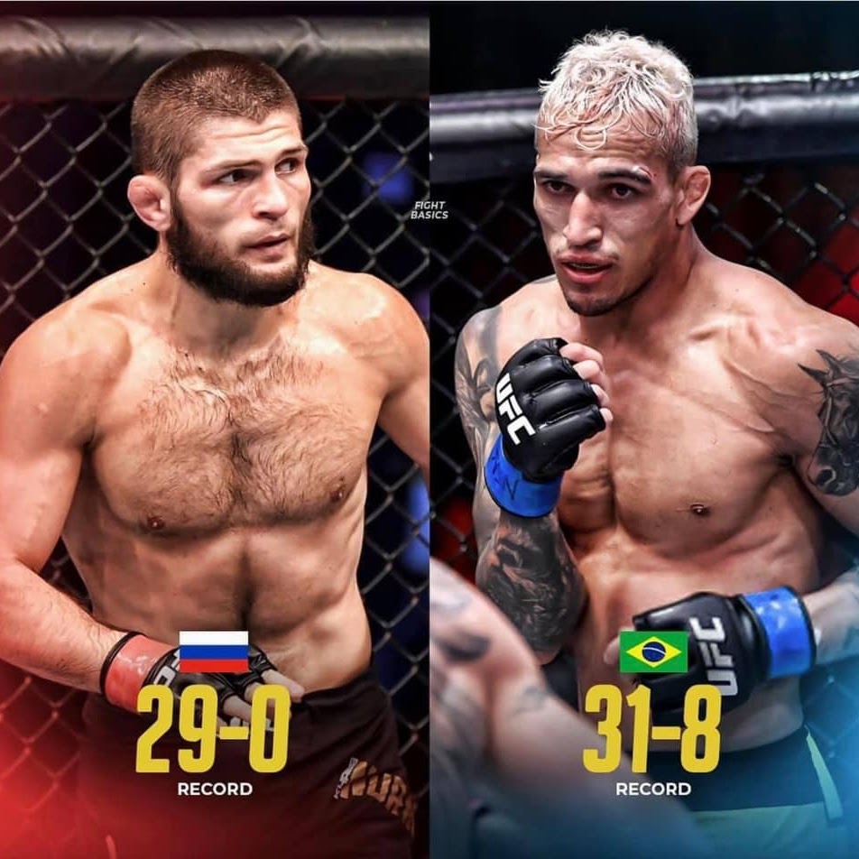 Charles Oliveira vs Khabib Nurmagomedov