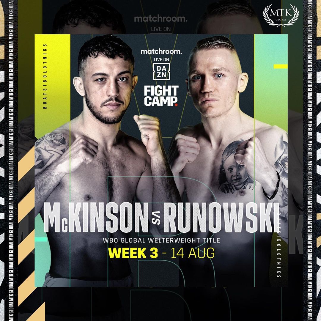 McKinson vs. Runowski Poster July 18, 2021