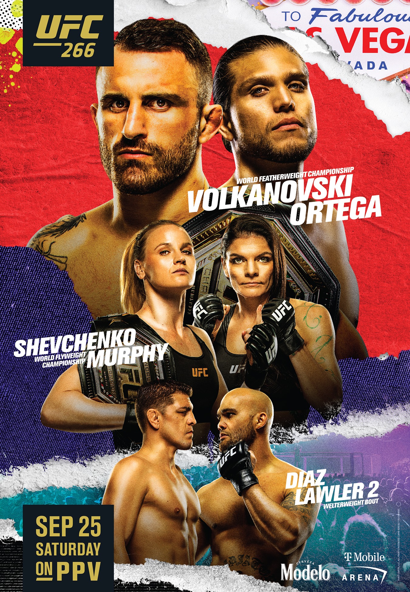 UFC 266 Poster August 06, 2021