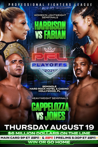 Professional Fighters League - PFL 8: 2021 Playoffs Poster August 16, 2021