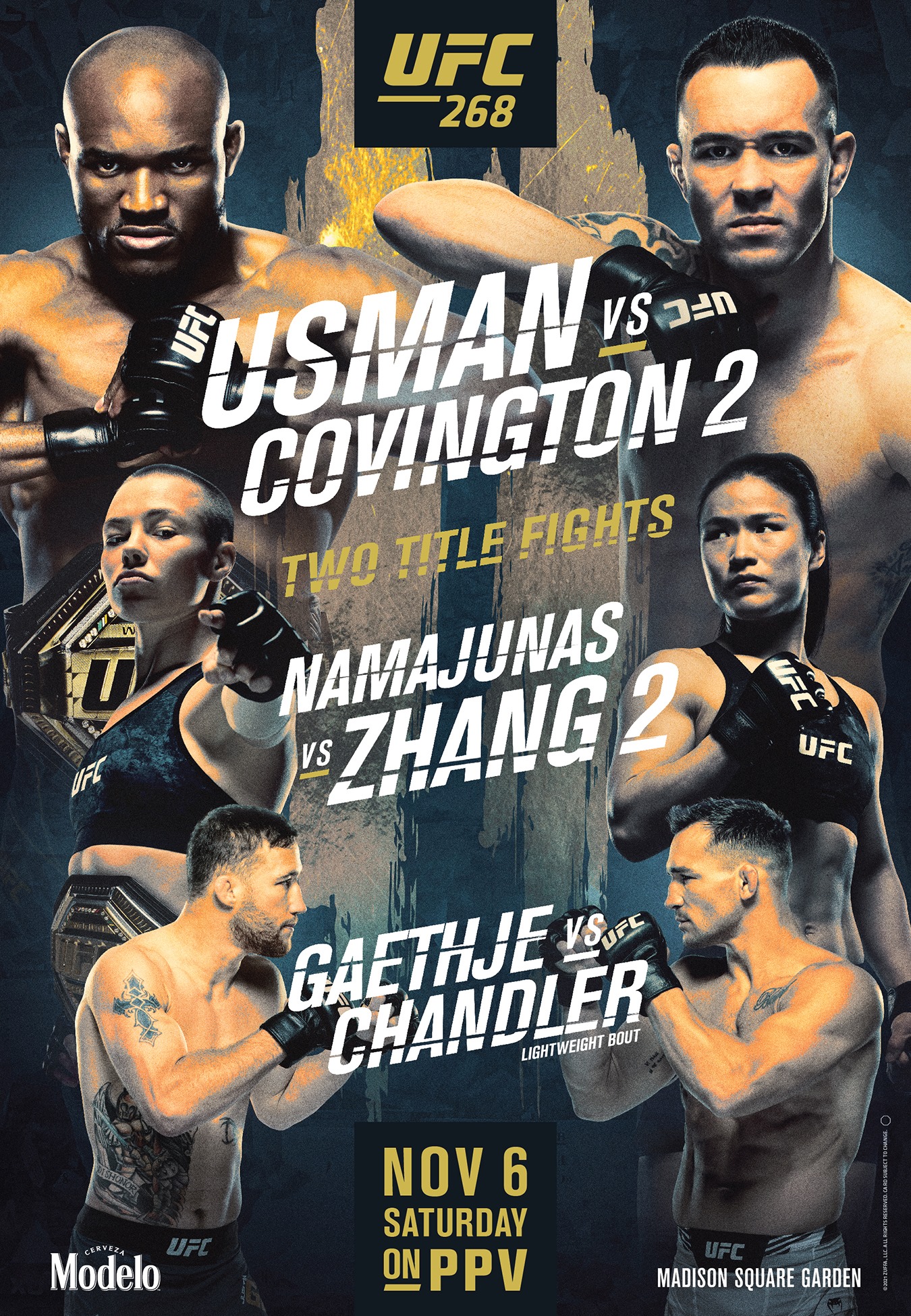 UFC 268 Poster October 01, 2021