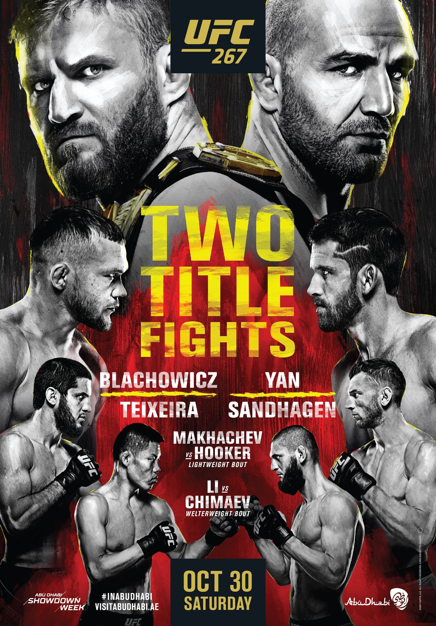 UFC 267 Poster October 20, 2021