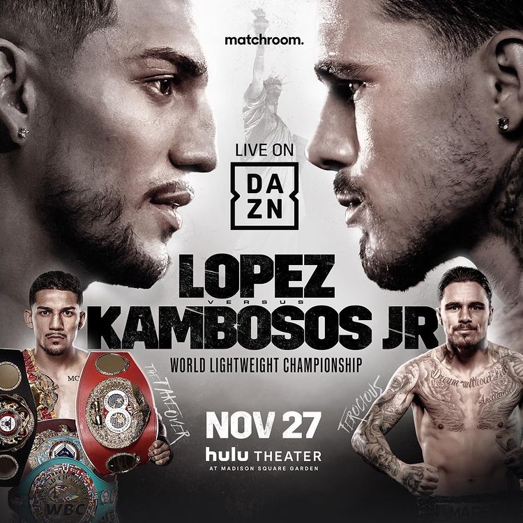 Lopez vs. Kambosos Jr. Poster November 07, 2021