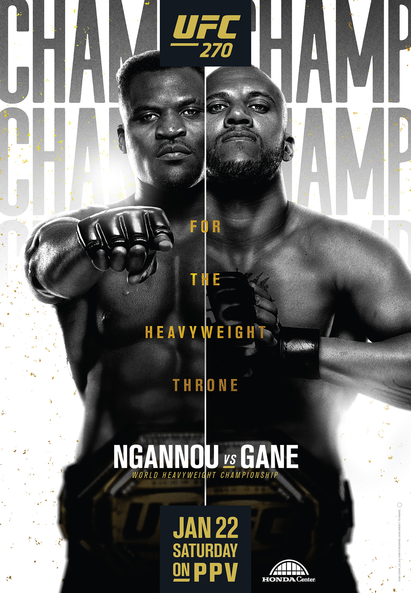 UFC 270 Poster December 12, 2021