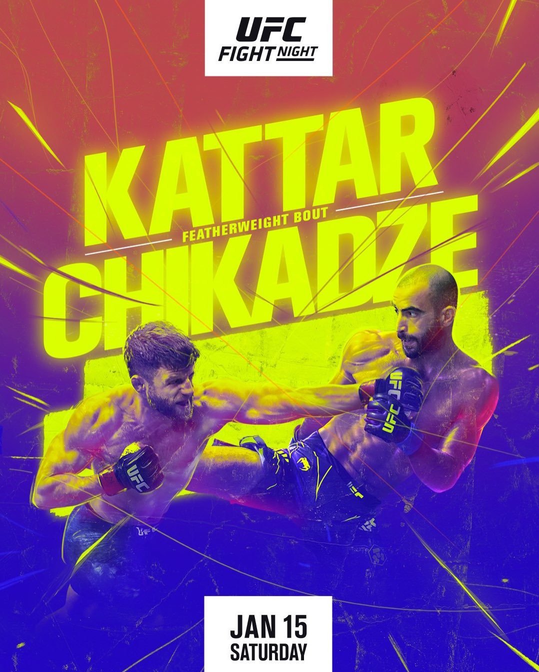UFC Fight Night 200 Poster January 03, 2022