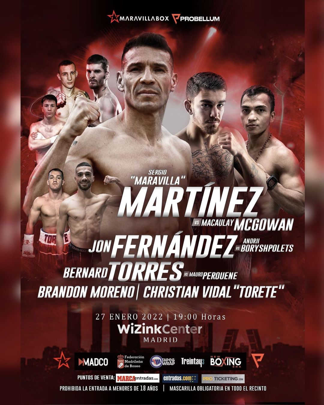 Martinez vs. McGowan Poster January 24, 2022