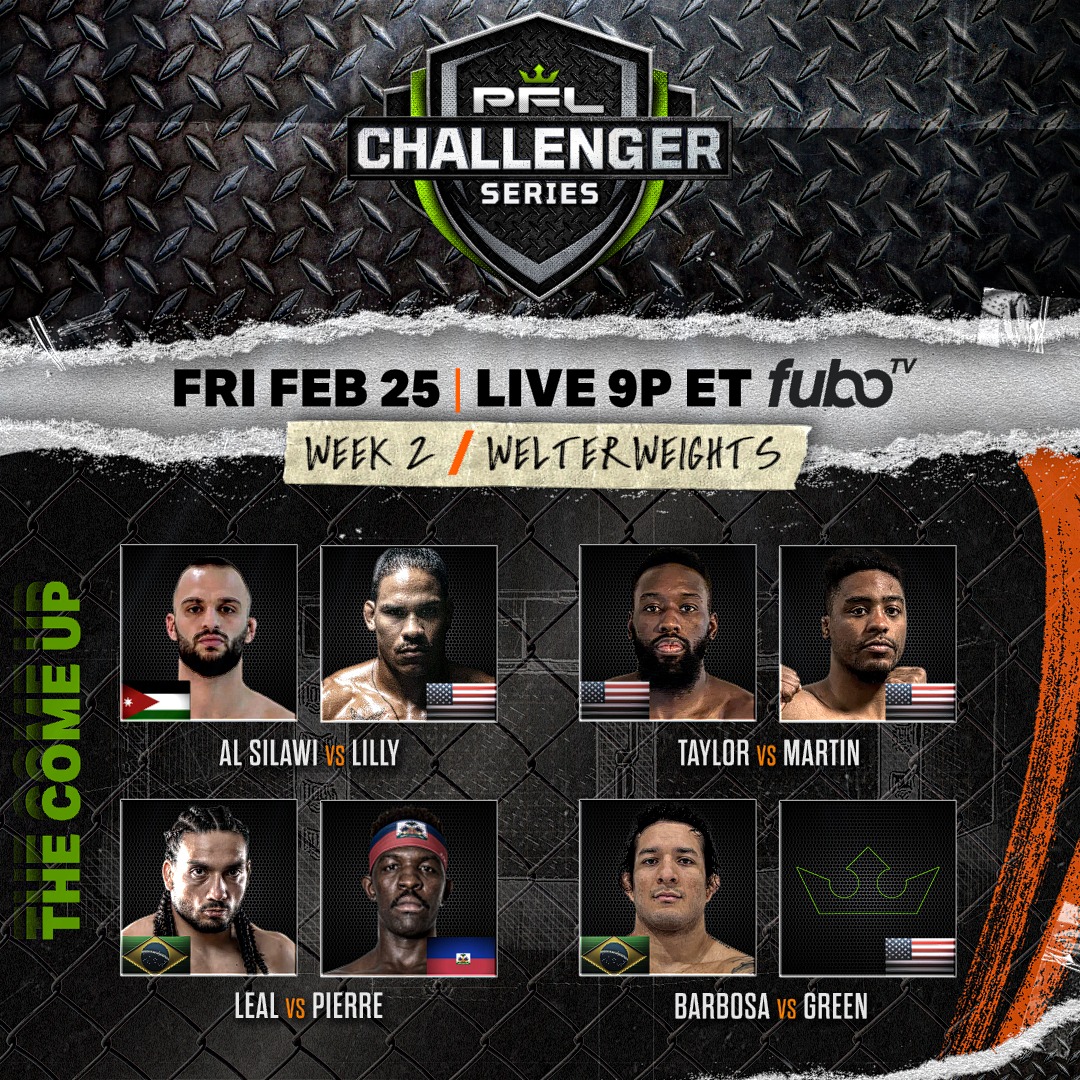 PFL Challenger Series 2 Poster February 16, 2022