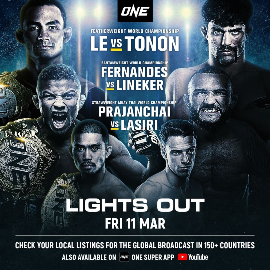 One Championship - Lights Out Poster February 20, 2022