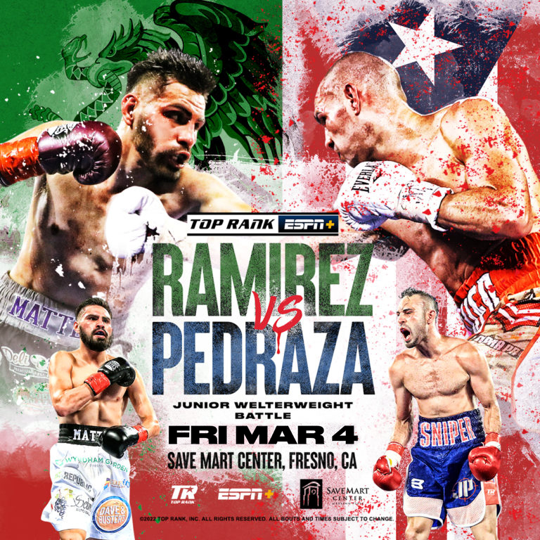 Ramirez vs. Pedraza Poster February 20, 2022