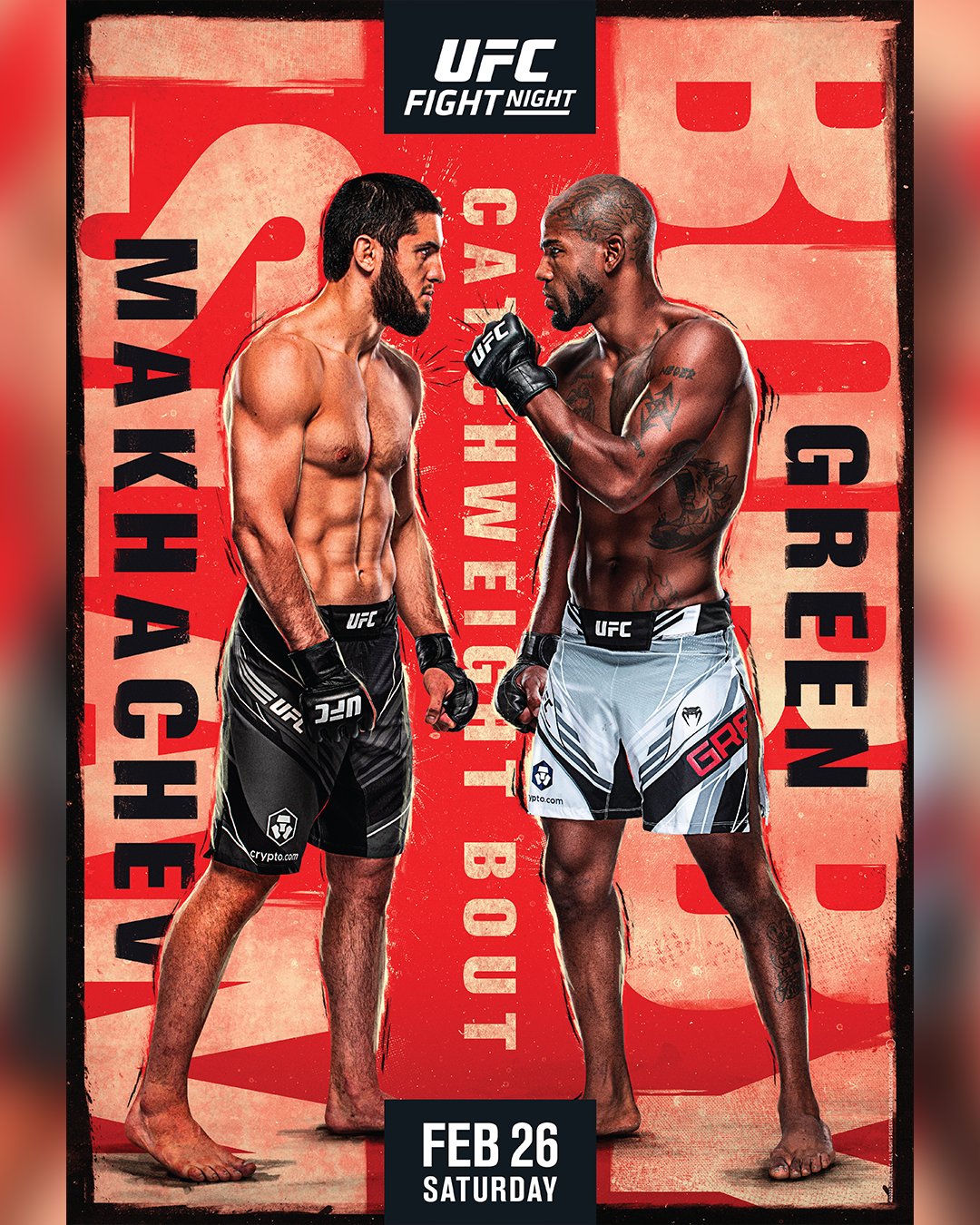 UFC Fight Night 202 Poster February 23, 2022
