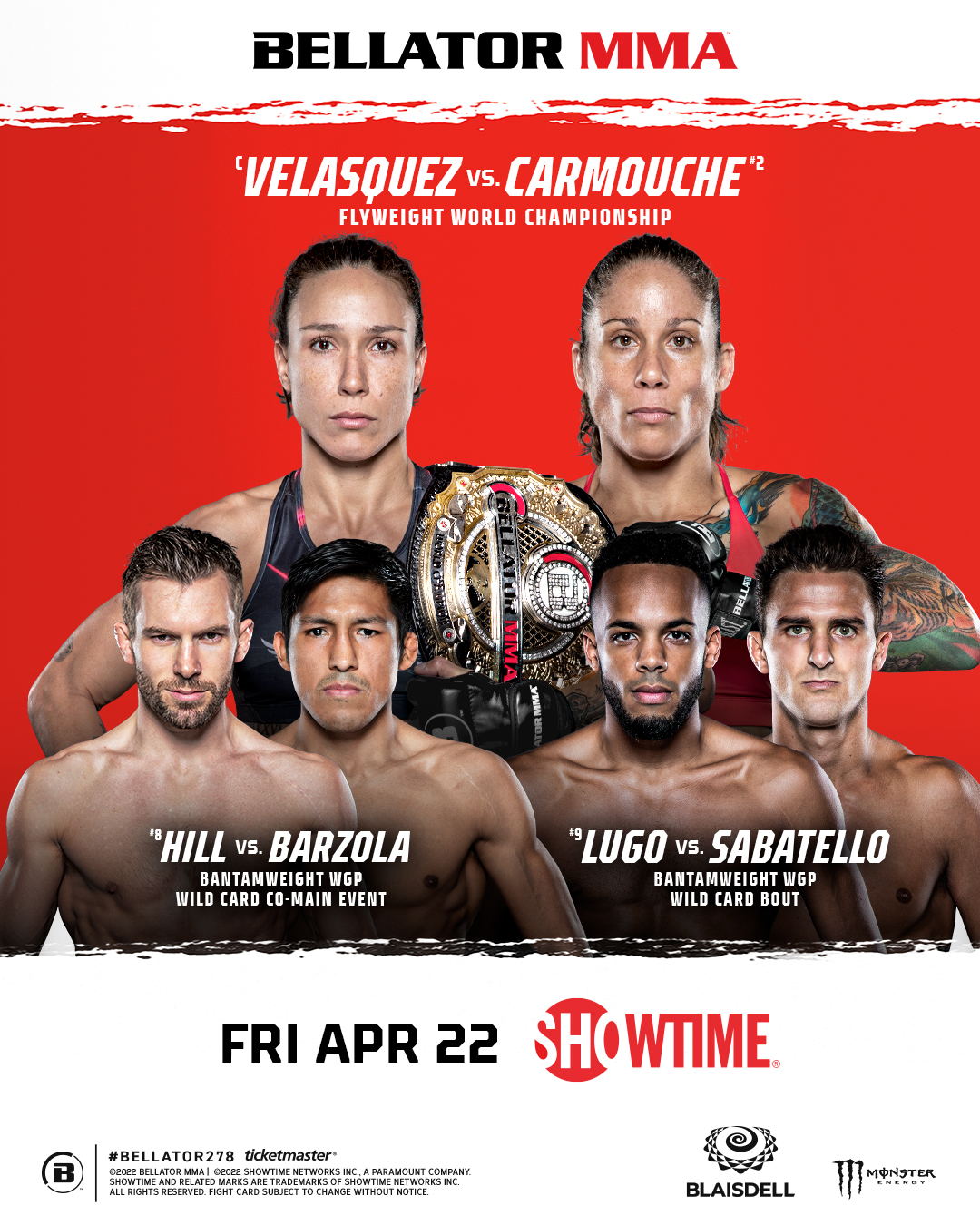 Bellator 278 Poster March 25, 2022