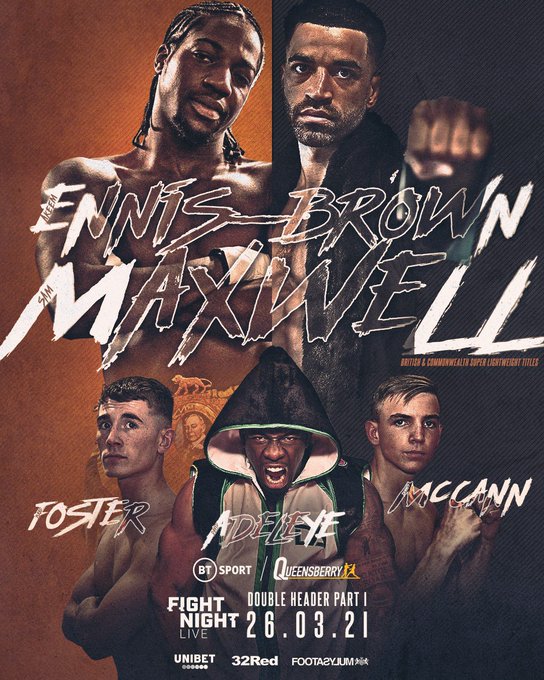 Ennis-Brown vs. Maxwell Poster March 26, 2022