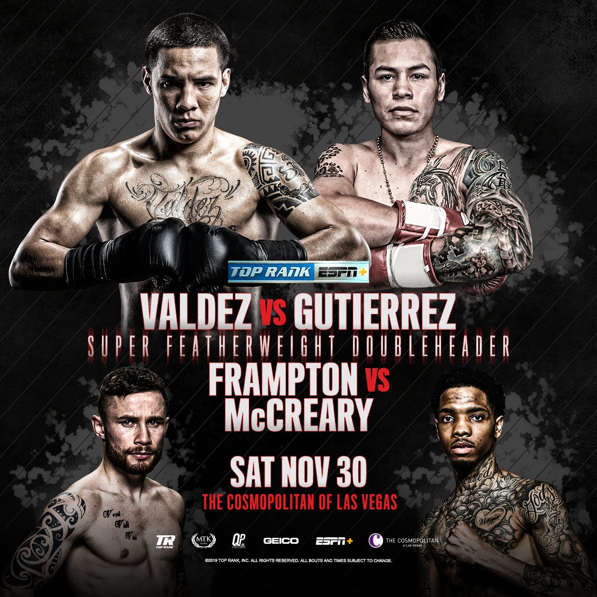 Valdez vs. Gutierrez Poster April 07, 2022