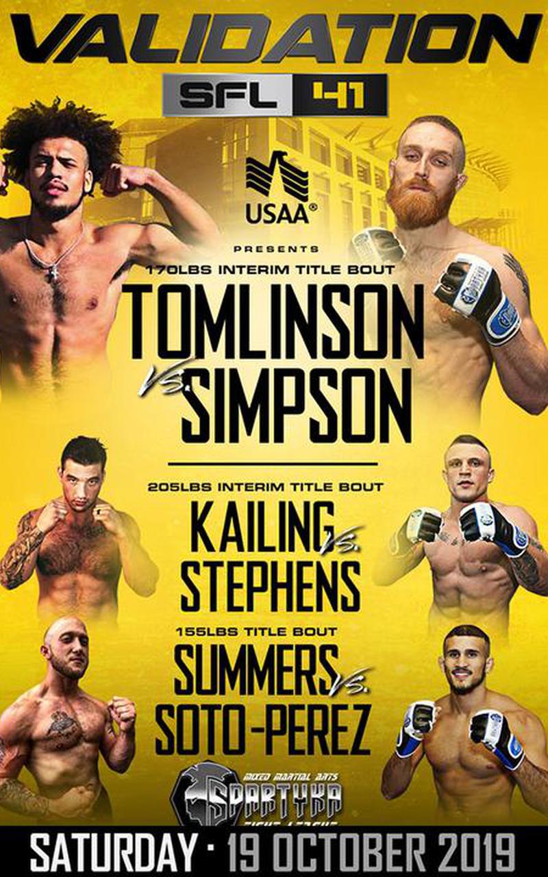 Spartyka Fight League 41 Poster April 08, 2022