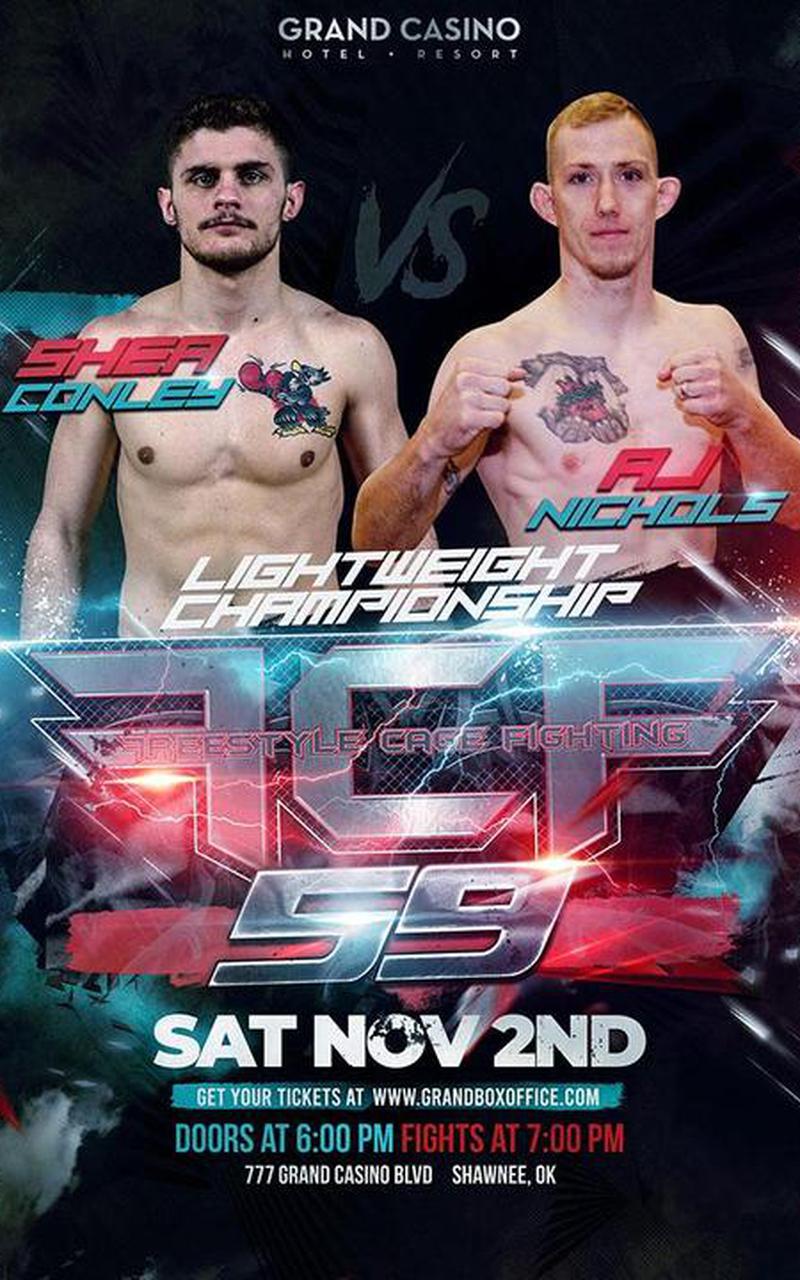 Freestyle Cage Fighting 59 Poster April 08, 2022